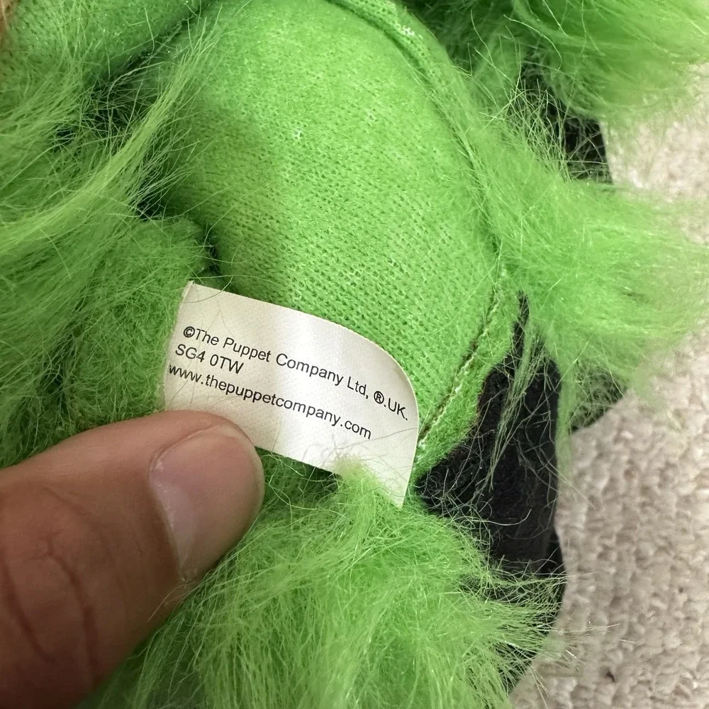 The Puppet Company Parrot Macaw Bird Hand Puppet Blue Yellow Squeaks NWT